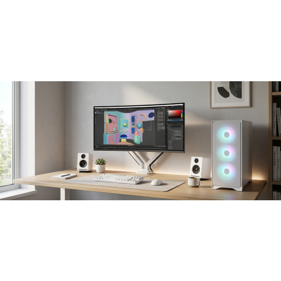 Stacja robocza POP 2 AMD PRO Ryzen 7 7700 64GB DDR5 RTX 5070 2TB 750W W11Pro biała